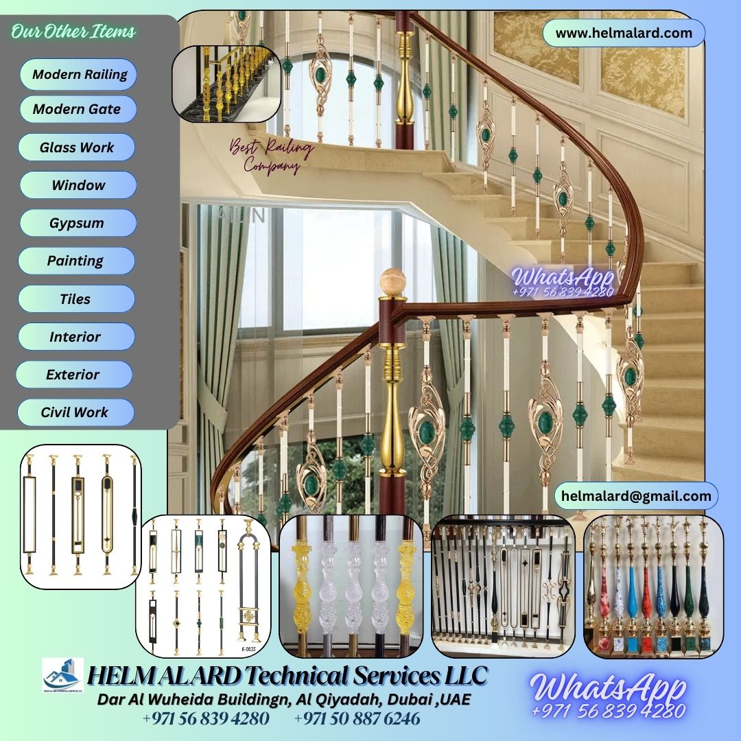 Staircase Manufacturing Company in Sharjah, - Helm Alard Technical Services LLC