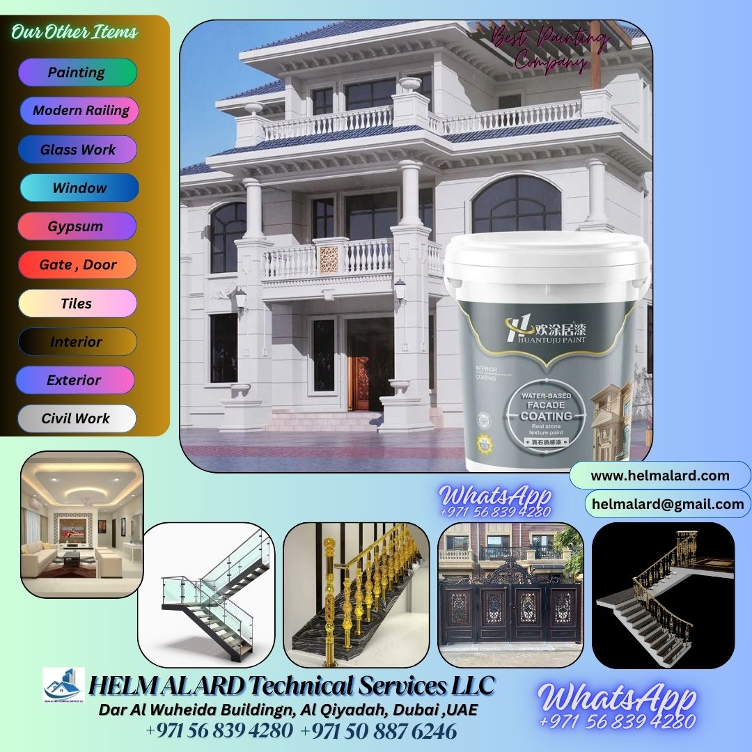 Best apartment painting company in Dubai - Helm Alard Technical Services LLC