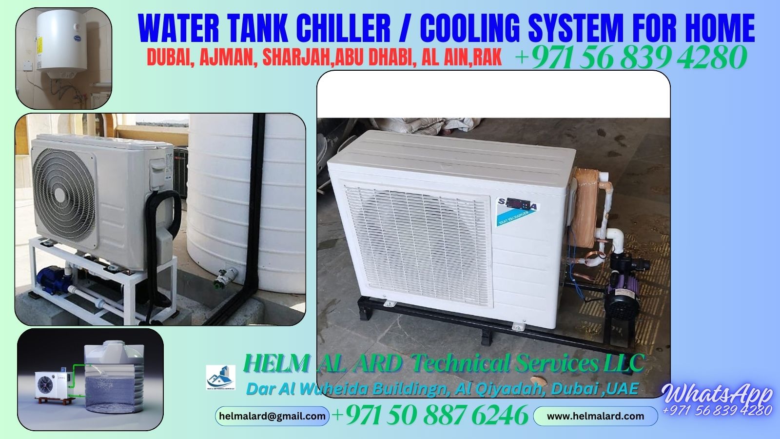 Portable water-cooled chiller importer Dubai - Helm Alard Technical Services LLC