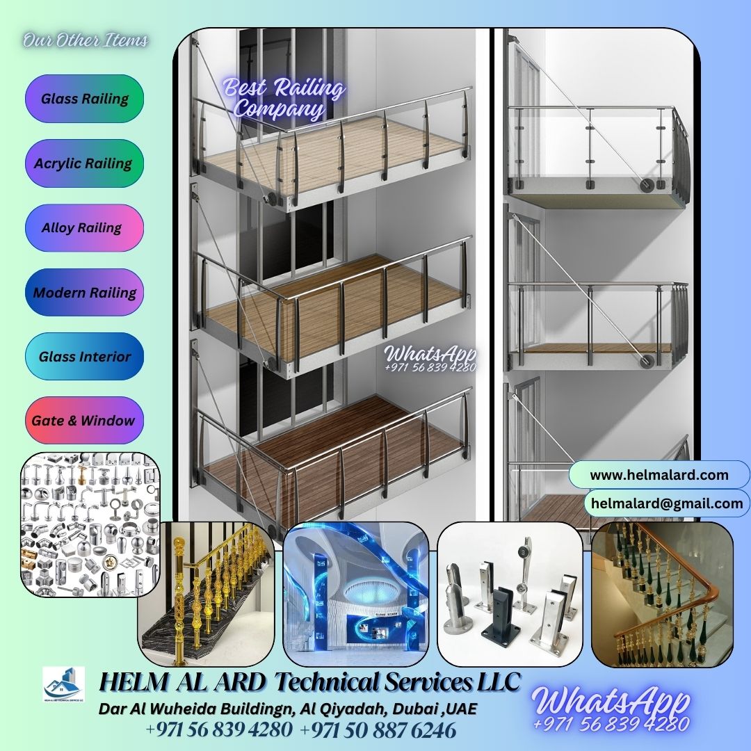 Buy Glass Railing & Glass Balustrade In Dubai, UAE