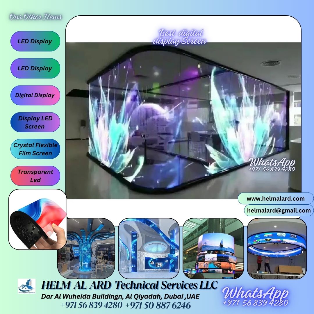 Flexible LED display importer Fujairah -UAE Dubai - Helm Alard Technical Services LLC