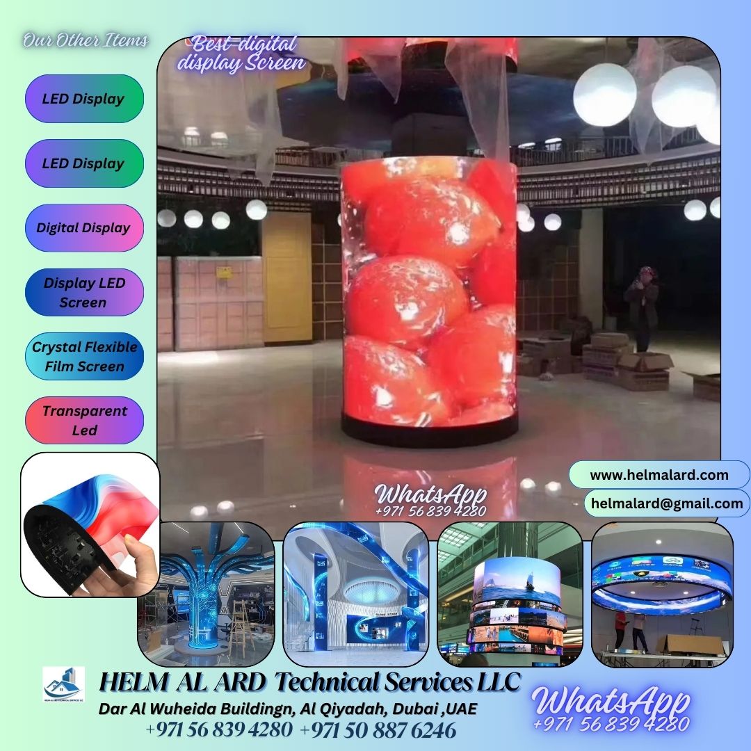 LED Display Flexible Screen in Dubai - Helm Alard Technical Services LLC