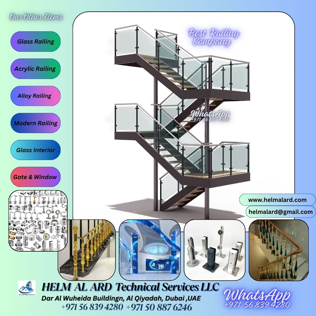 Glass Railing ajman , Dubai