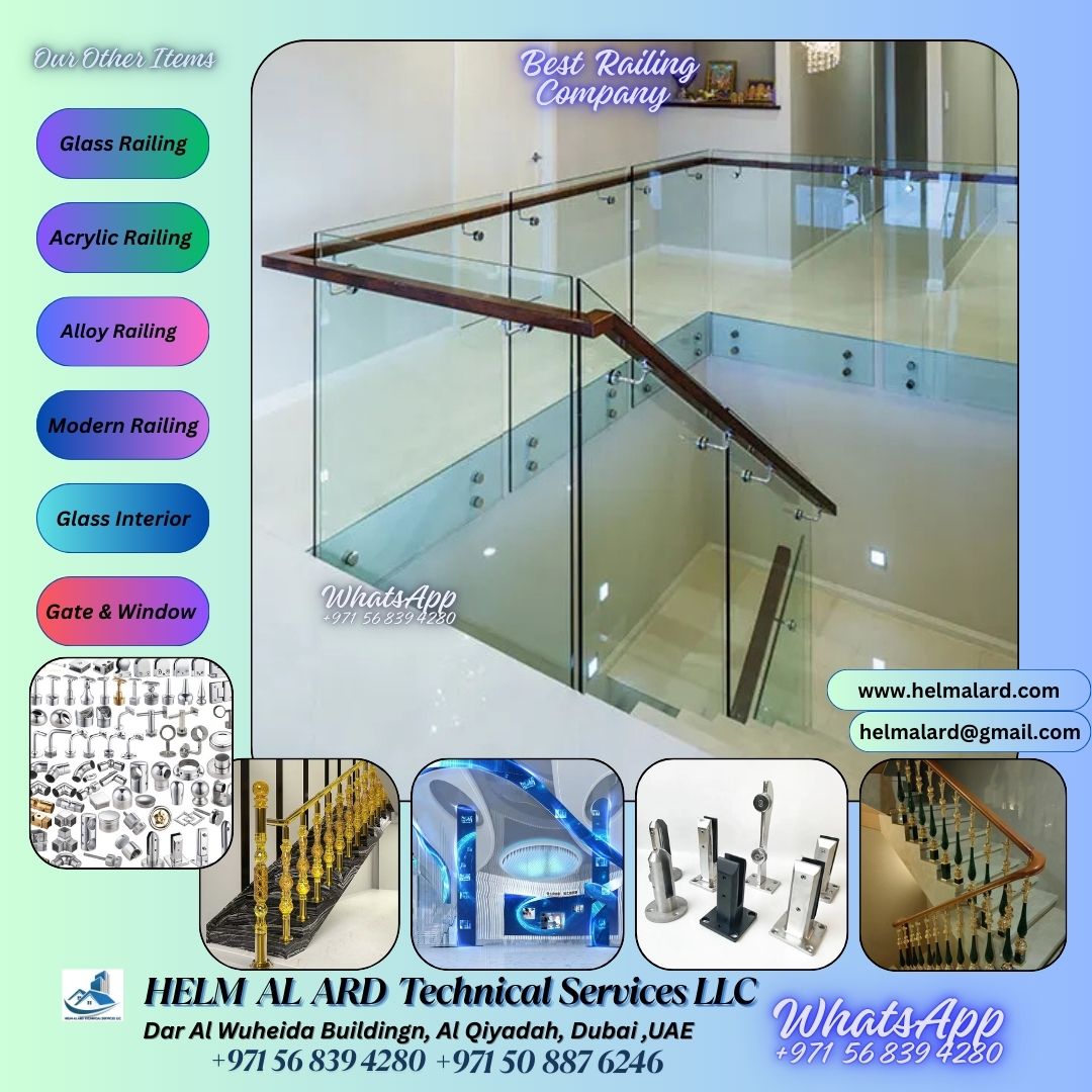 Glass Balustrade | Balcony Handrail Glass Dubai