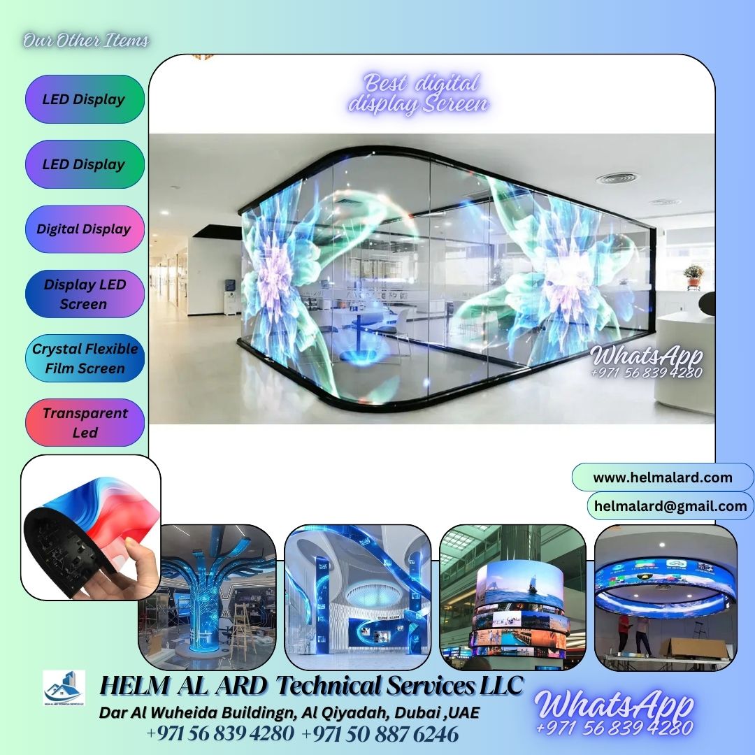 Flexible LED display importer in Saudi arabia - Helm Alard Technical Services LLC