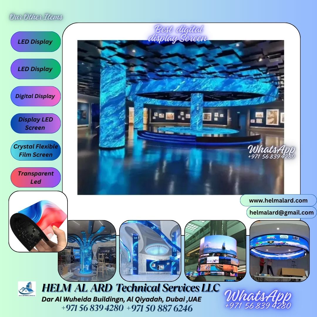 Flexible LED display importer in Riyad Saudi arab - Helm Alard Technical Services LLC