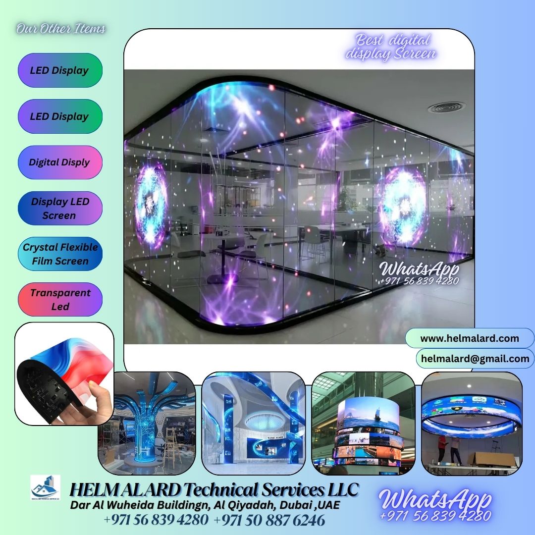 Flexible LED display importer in Dubai - Helm Alard Technical Services LLC