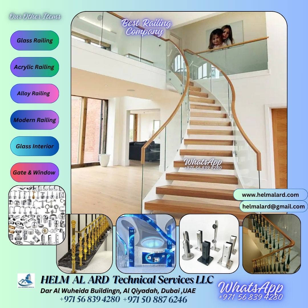 Glass Railing Dubai-Balustrade & Pool Fence dubai