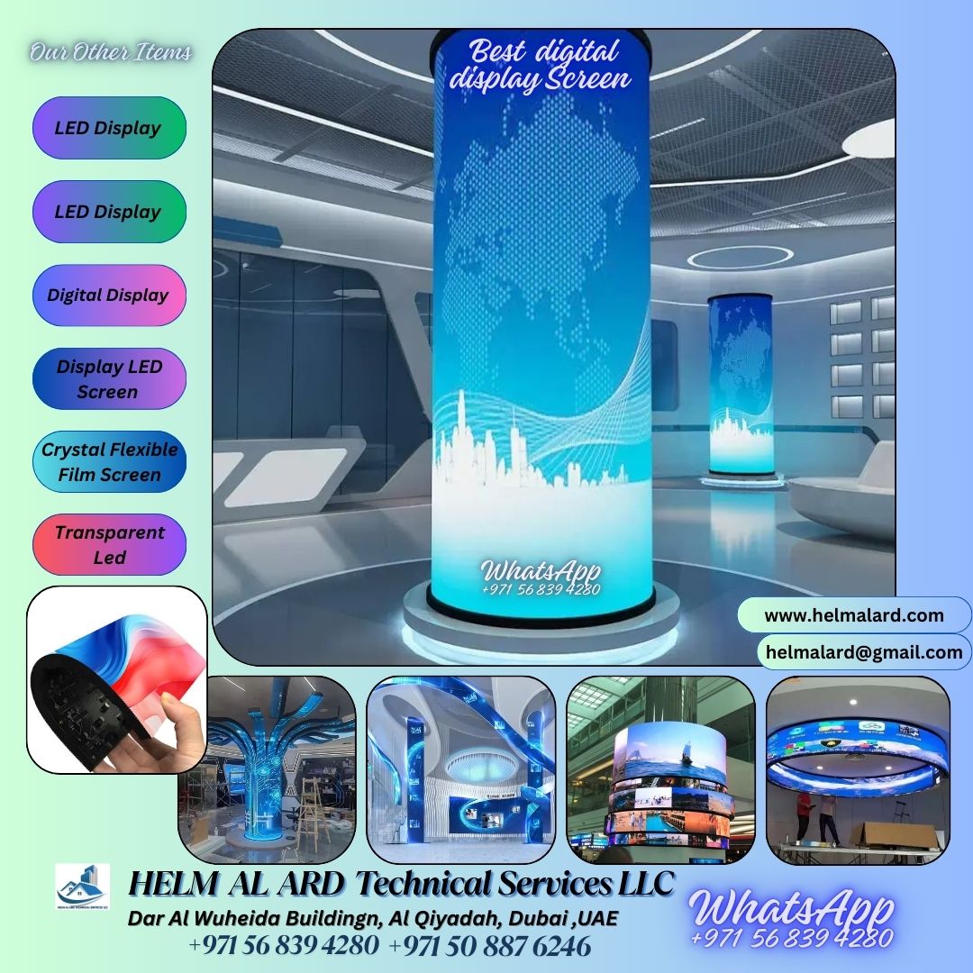 LED Display Flexible Screen saidi arab, Uae, qatar - Helm Alard Technical Services LLC
