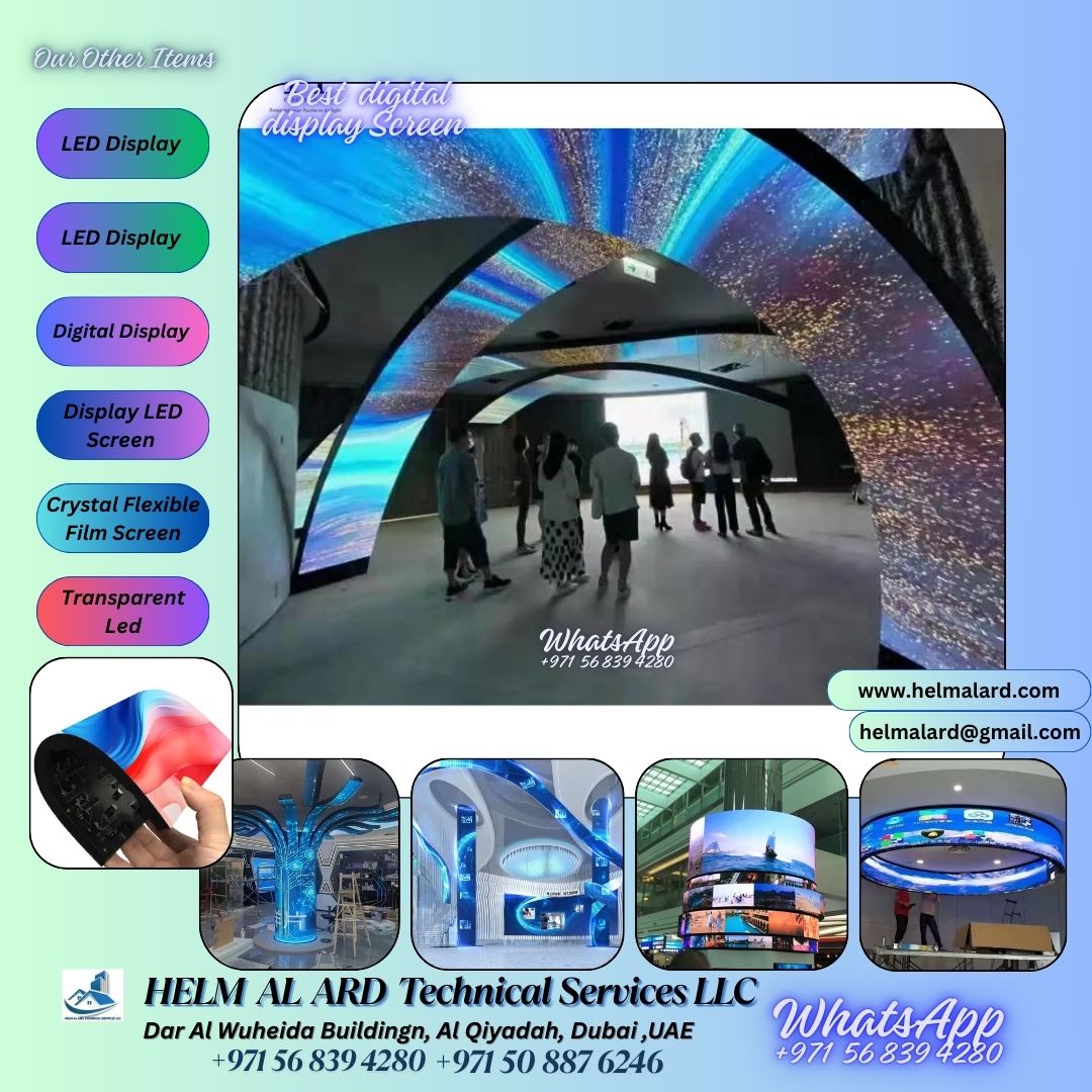 Advertisement LED Wall Display in Qatar, Oman,UAE - Helm Alard Technical Services LLC