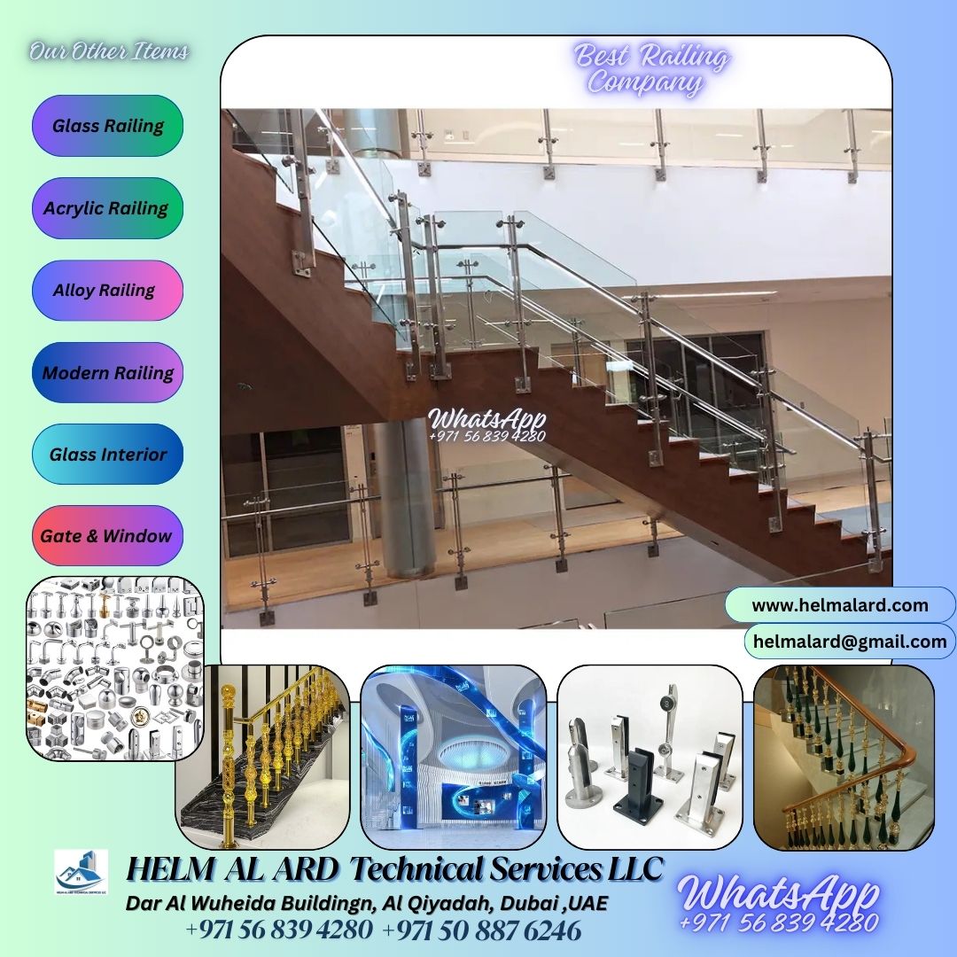 Glass Railings & Frameless Glass Balustrades Dubai