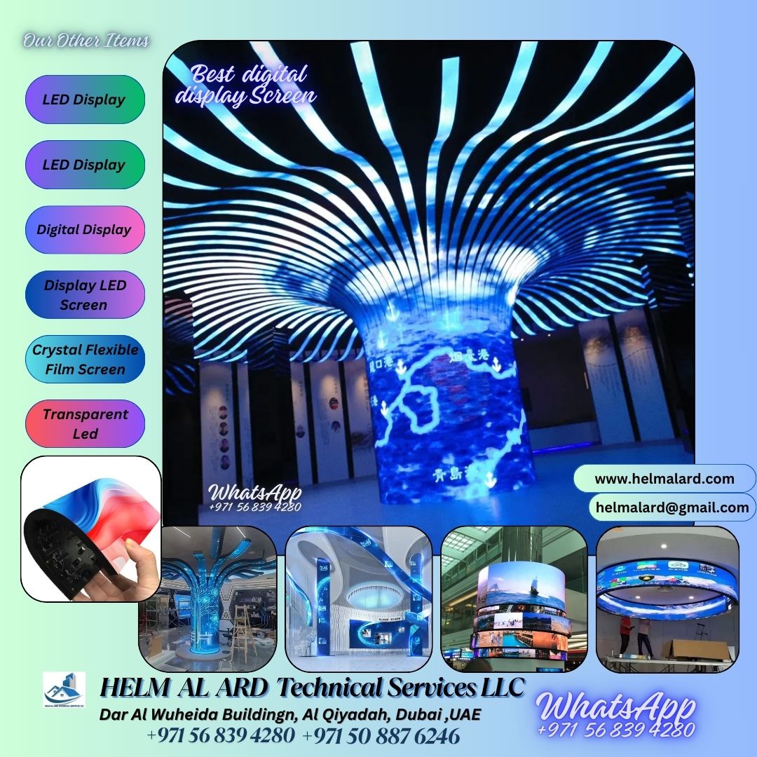 Flexible Video Led Display Advertising Dubai UAE - Helm Alard Technical Services LLC