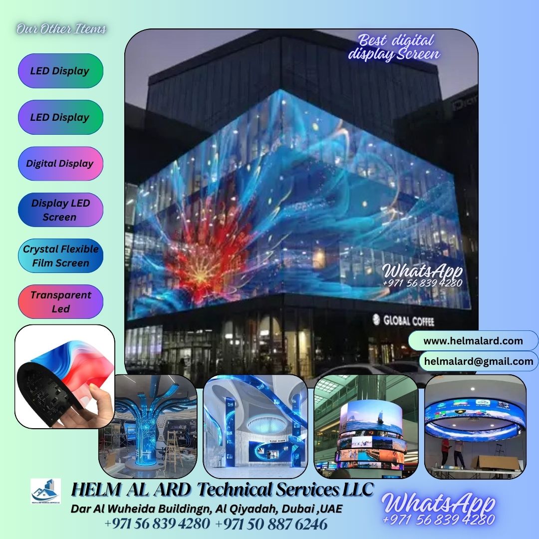 Flexible LED display importer in UAE - Helm Alard Technical Services LLC