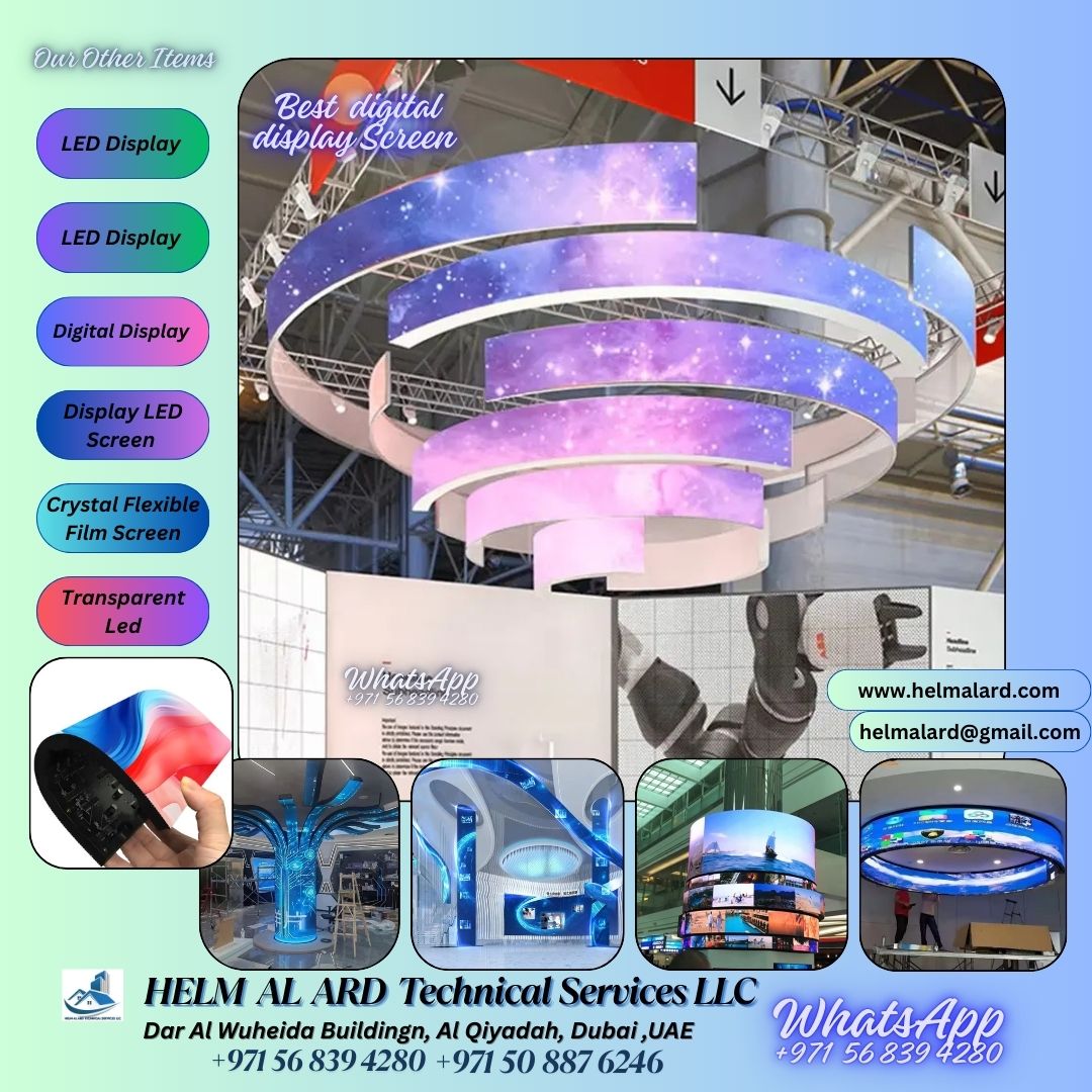 Flexible Advertising Programmable Film UAE Dubai - Helm Alard Technical Services LLC