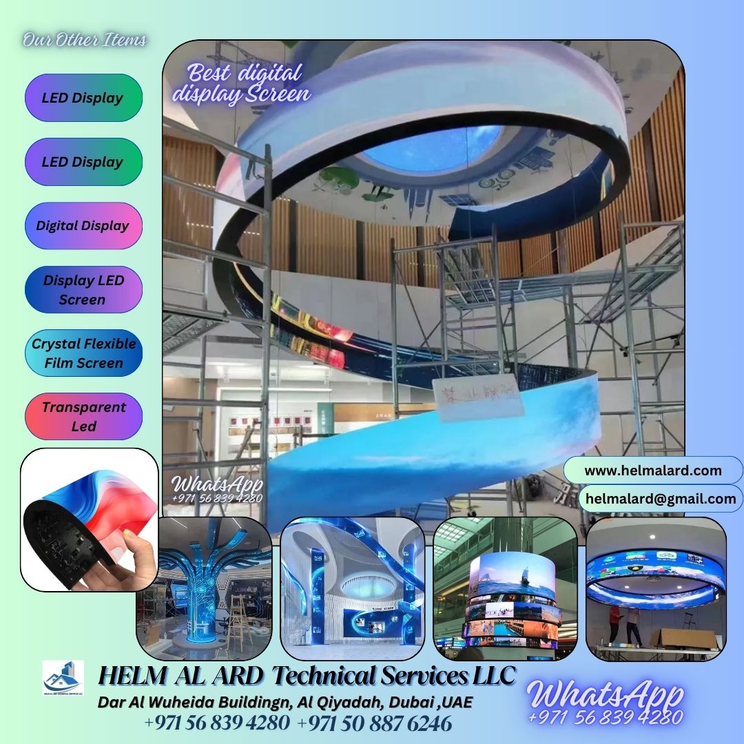 Flexible LED display importer in Qatar, UAE, Oman - Helm Alard Technical Services LLC