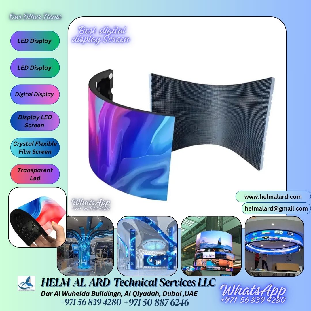 Wall Outdoor Advertising Display LED UAE qatarOman - Helm Alard Technical Services LLC
