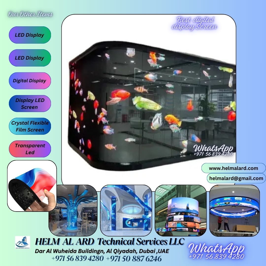 Flexible LED display importer in Ajman-UAE - Helm Alard Technical Services LLC