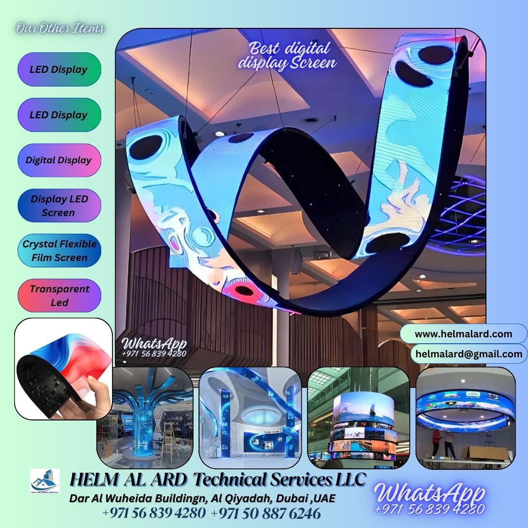 Big Led Video Wall Advertising Mall Screen Dubai - Helm Alard Technical Services LLC