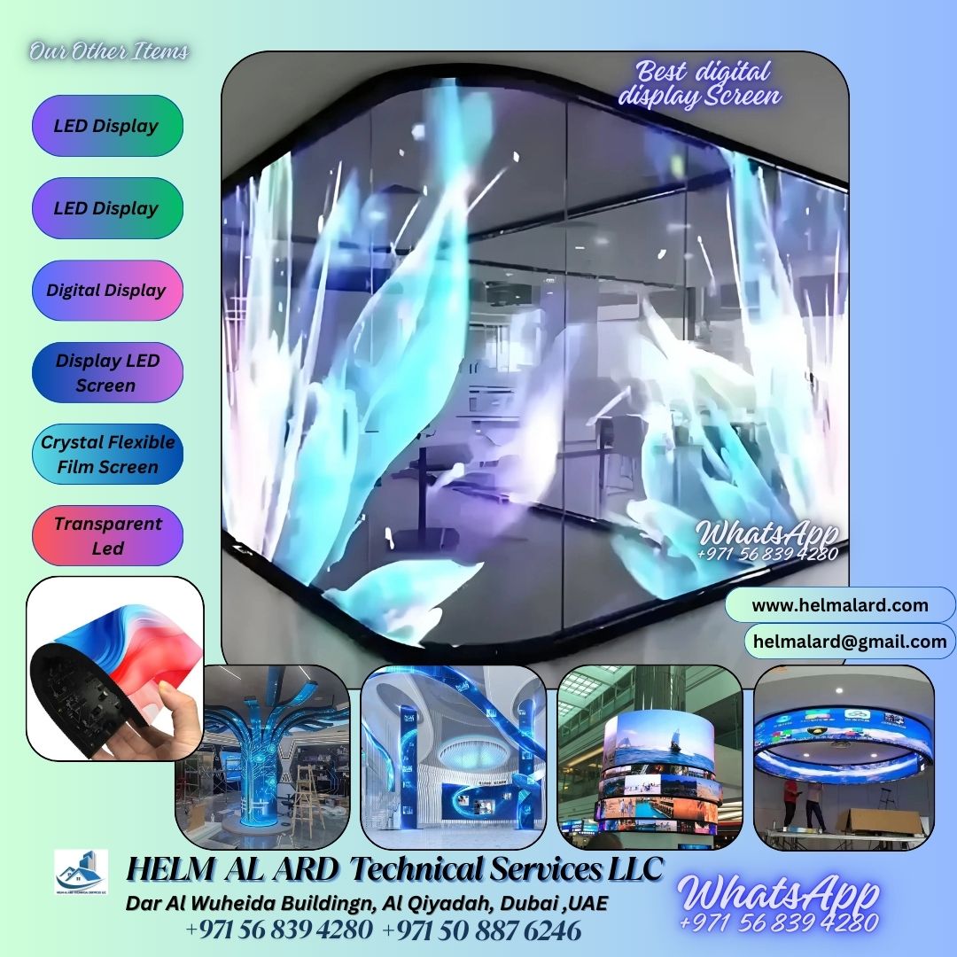 Flexible LED display importer in Ajman-UAE Dubai - Helm Alard Technical Services LLC