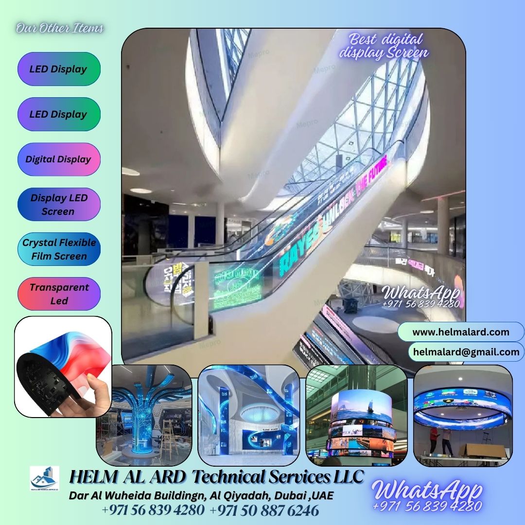 Flexible LED display importer Sharjah in Dubai - Helm Alard Technical Services LLC