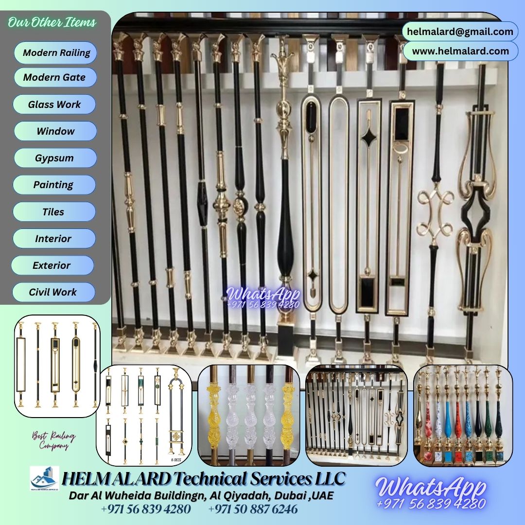 Railing Baluster Importer in Dubai - Helm Alard Technical Services LLC