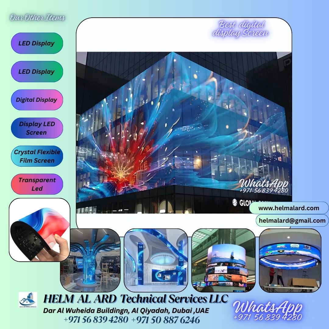Flexible LED display screen in Dubai - Helm Alard Technical Services LLC