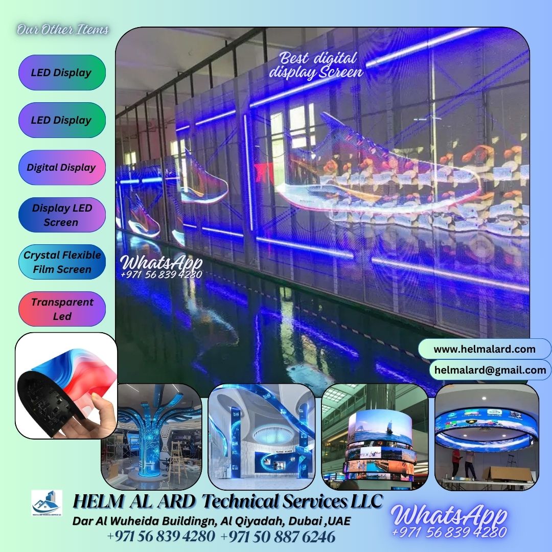 Flexible LED display importer in Ras Al Khaimah - Helm Alard Technical Services LLC