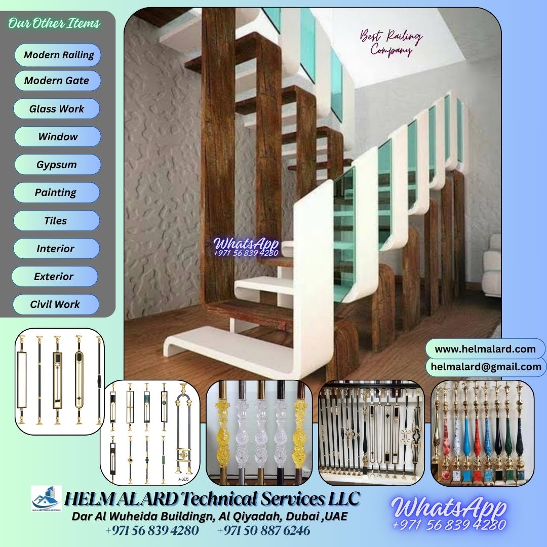 Dubai Villa Staircase Design - Helm Alard Technical Services LLC