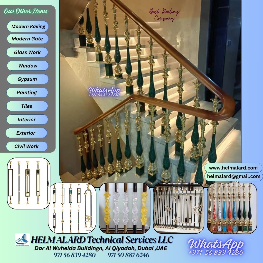 Railing Company in Dubai uae - Helm Alard Technical Services LLC
